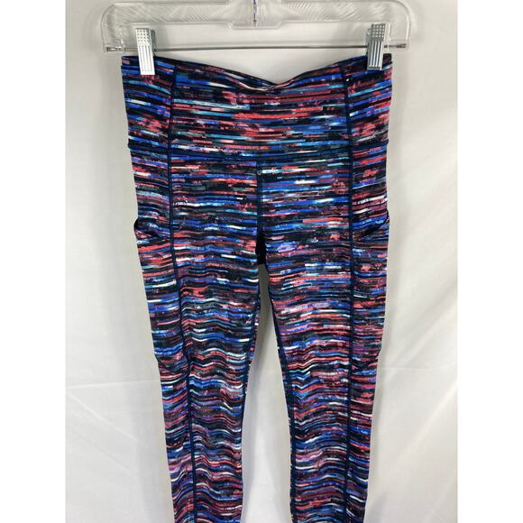 Lululemon Fast  7/8 Tights II Hinshu Apline White Multi Size 6 - Picture 8 of 11